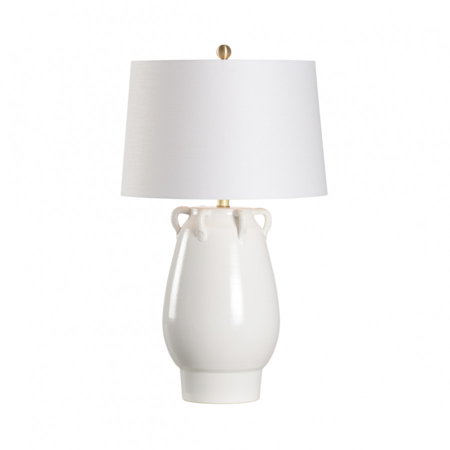 Wildwood - Samaria Lamp in White Glaze, Ceramic/Porcelain