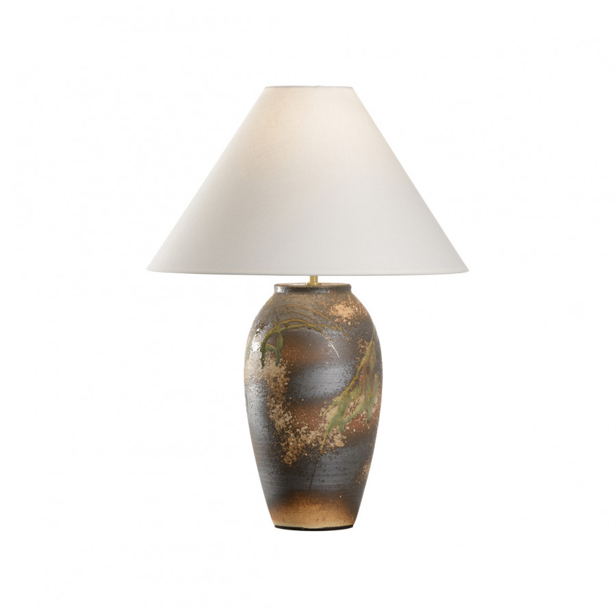 Wildwood - Chaiaki Table Lamp in Shiga/Brown/Green