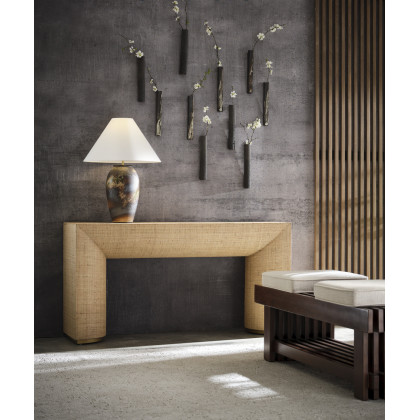 Wildwood - Chaiaki Table Lamp in Shiga/Brown/Green