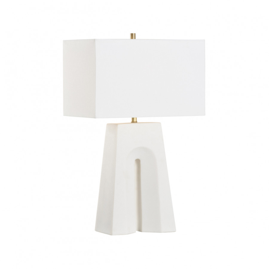 Wildwood - Arch Bridge Lamp in Granite White, Composite