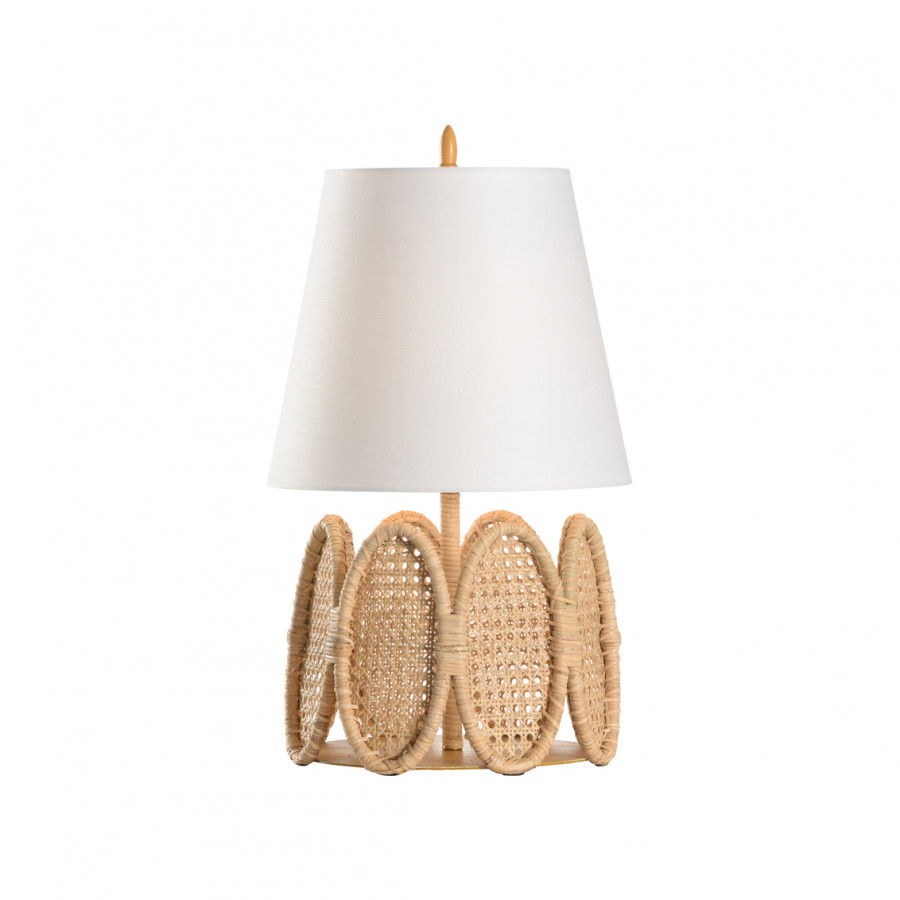 Wildwood - Cristobal Table Lamp in Natural/Gold, Rattan