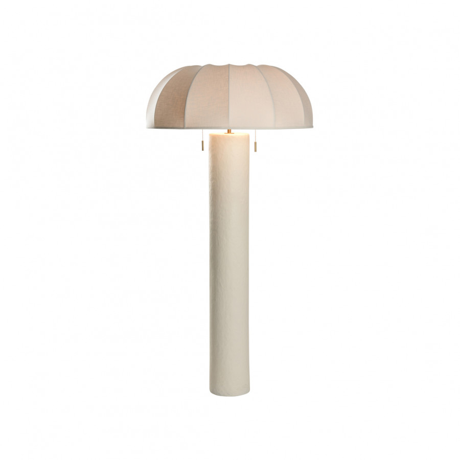 Wildwood - Perruche Floor Lamp in Textured Cream