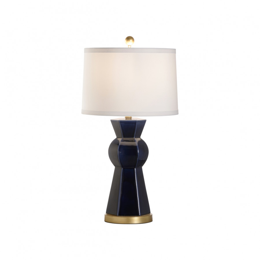 Wildwood - Lincoln Lamp in Blue Glaze