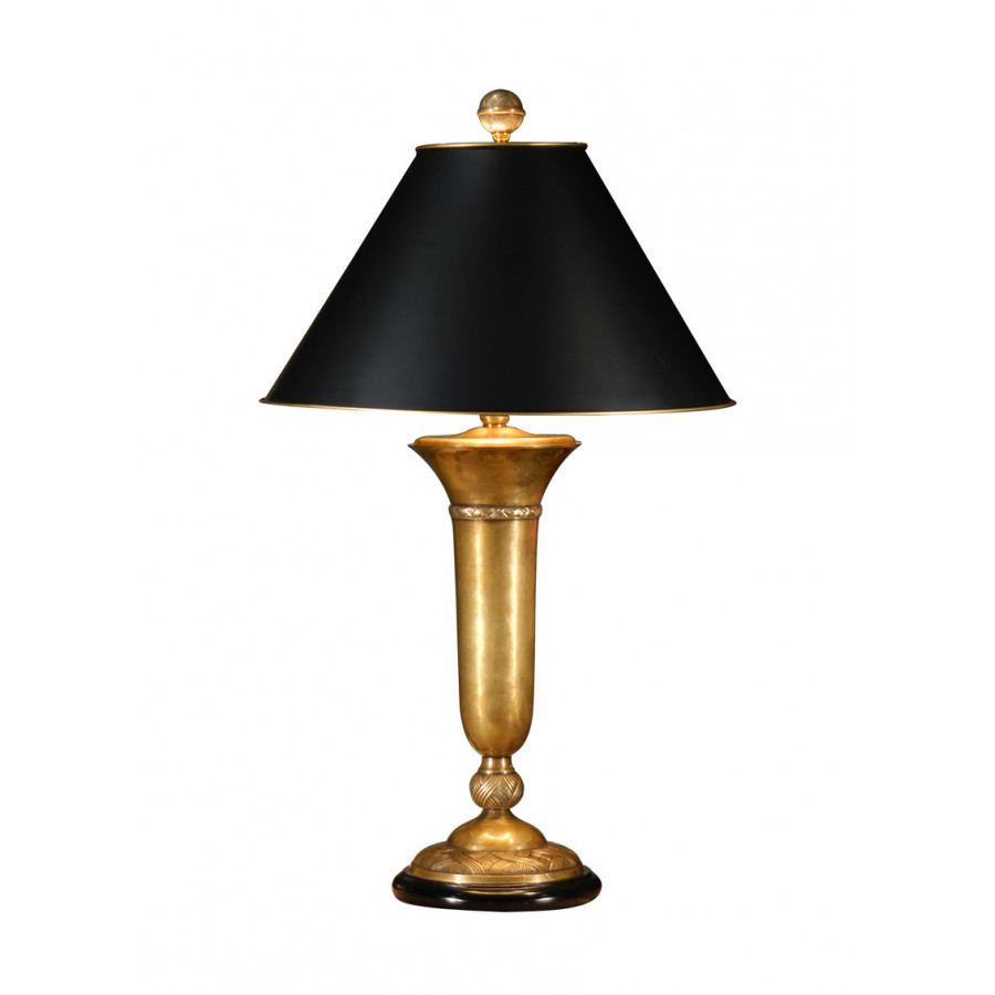 Wildwood - Cedric Lamp in Rubbed Patina, Brass