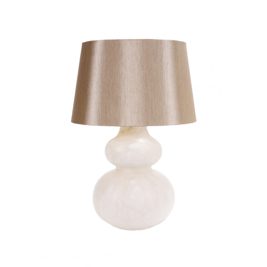 Wildwood - The Ambassador Lamp in Natural White, Alabaster