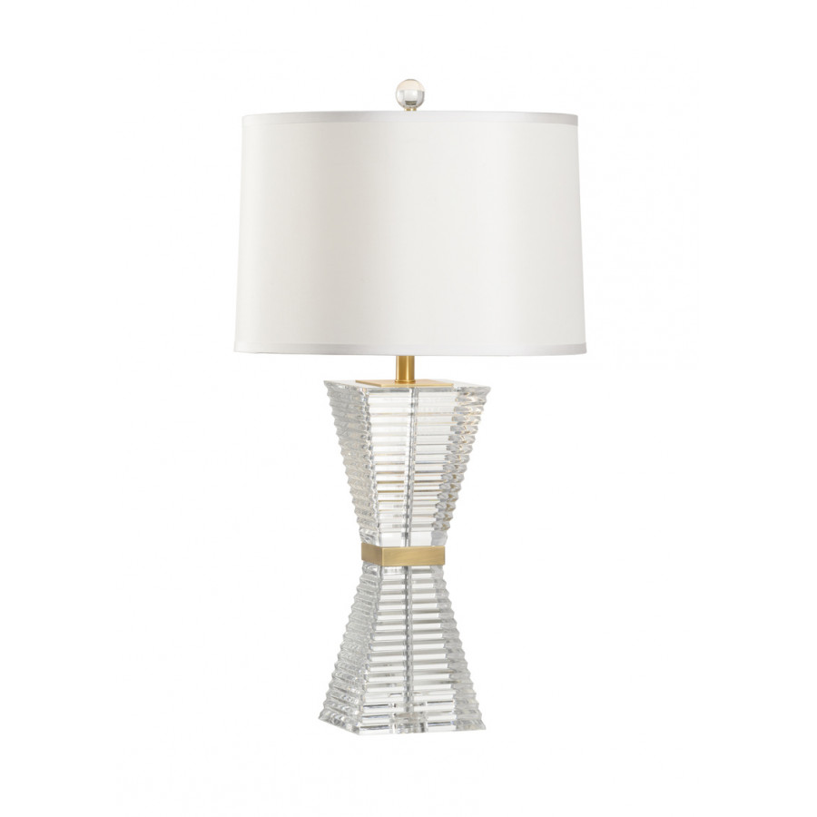 Wildwood - Hadid Lamp in Clear/Antique, Crystal