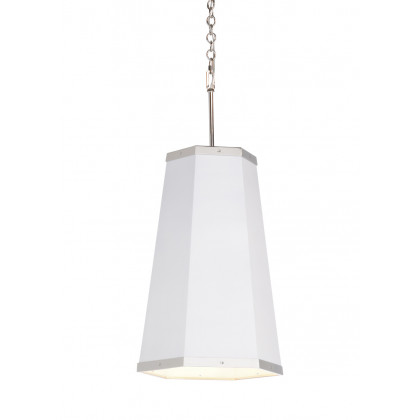 Wildwood High Street Hexagon Pendant - White