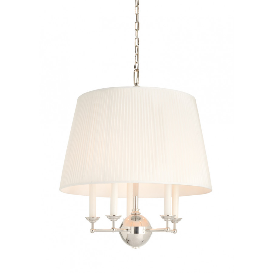 Wildwood - Jermyn Street in Polished Nickel/Off White Silkette, Small