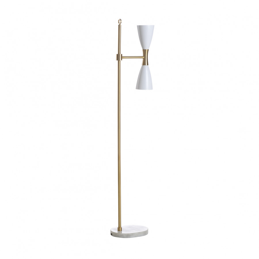 Wildwood - Ada Floor Lamp in Antique/White, Large