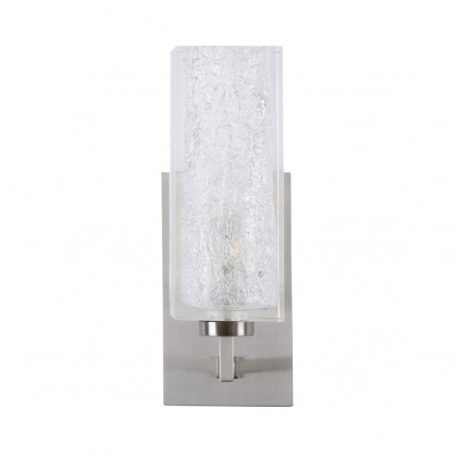 Wildwood - Lucallan Sconce in Satin Nickel/Textured, Iron