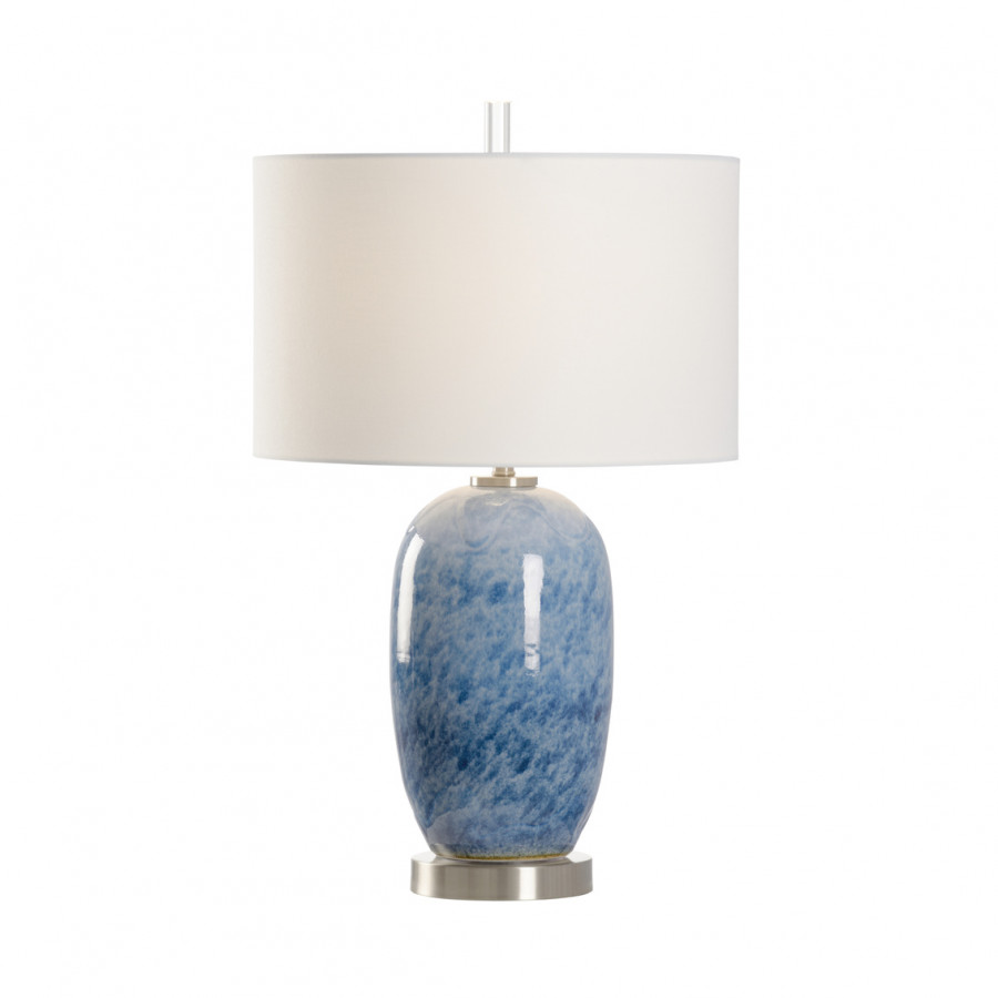 Wildwood - Kano Lamp in Mediterranean/Copenhagen Blue, Ceramic/Porcelain