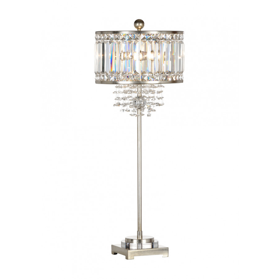 Wildwood - Luxe Lamp in Silver Leaf, Large