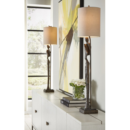 Wildwood - Gertrude Lamp in Dark Bronze, Composite