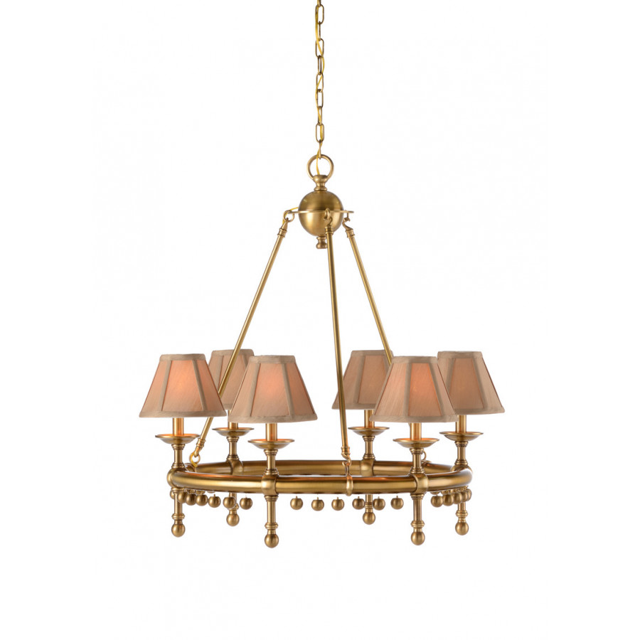 Wildwood - Zenith Chandelier in Antique Patina, Small