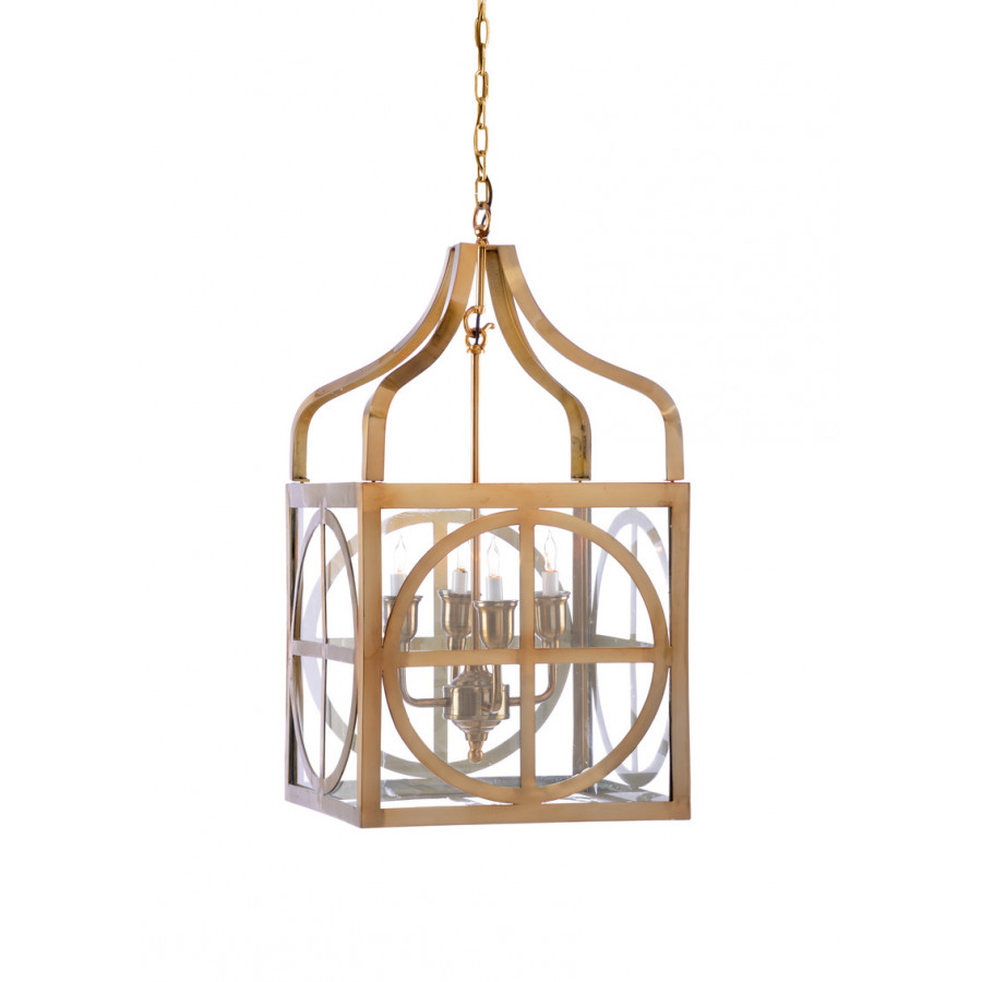 Wildwood - Sherman Lantern in Brass