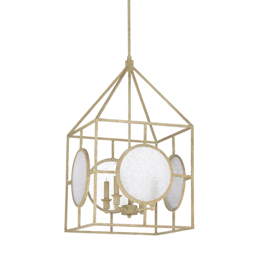Wildwood - Duxberry Lantern in Aged White