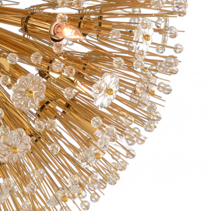 Wildwood Lolita Chandelier - Brass Plated/Clear, Large