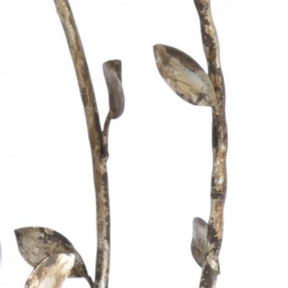 Wildwood - Charlotte Chandelier in Rustic Silver Leaf, Iron