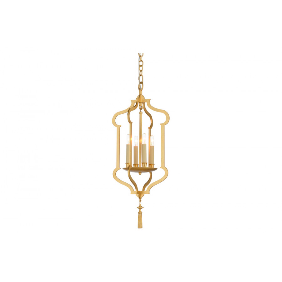 Wildwood - Odalisque Lantern in Gold Leaf, Iron