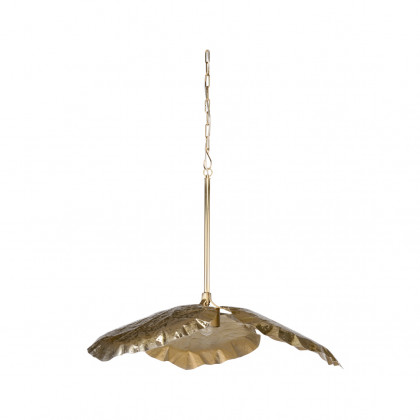 Wildwood - Tropical Leaf Pendant in Antique Brass, Large