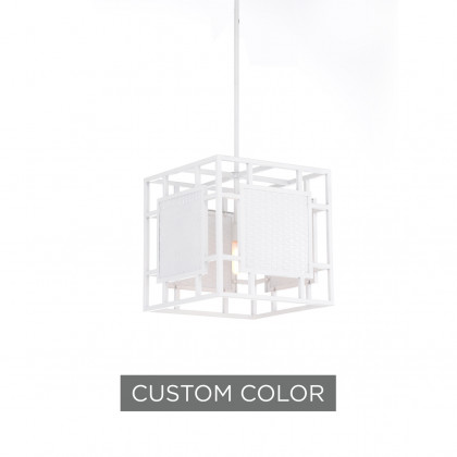 Wildwood Trellis Pendant - Matte White