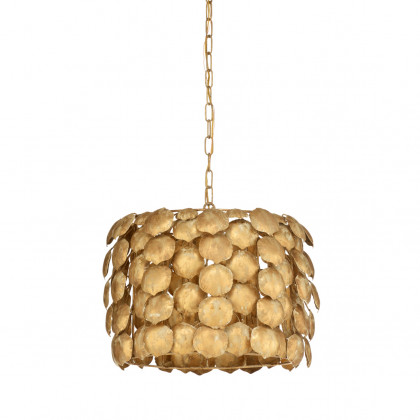Wildwood - Phaphinia Petal Pendant in Gold Clay, Iron