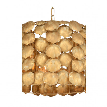 Wildwood - Phaphinia Petal Pendant in Gold Clay, Iron