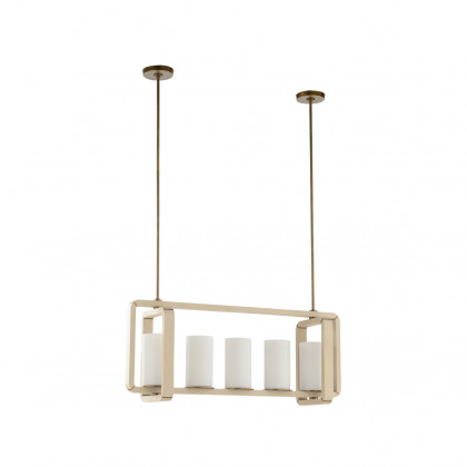 Wildwood - Oak Island Light in Taupe/Antique Brass/White Milk