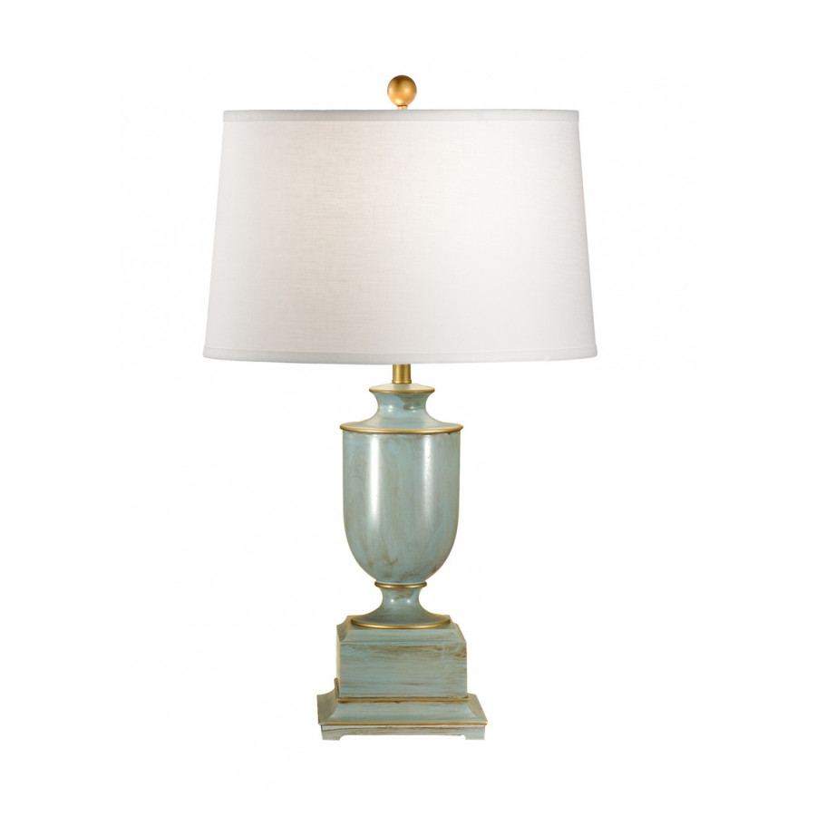 Wildwood Old Washed Urn Lamp - Blue, Cylindr