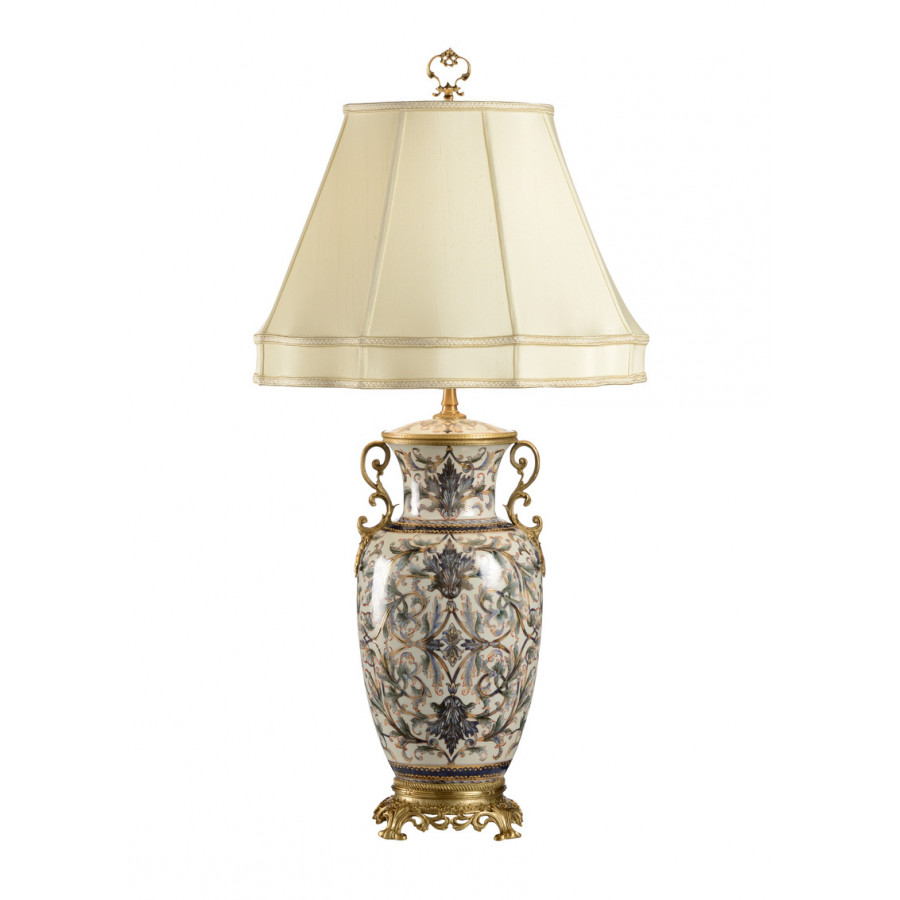 Wildwood - Shoji Lamp in Hand Painted, Ceramic/Porcelain