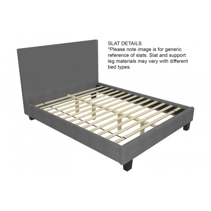 Worldwide Lumina 60" Queen Bed with Light - Blue