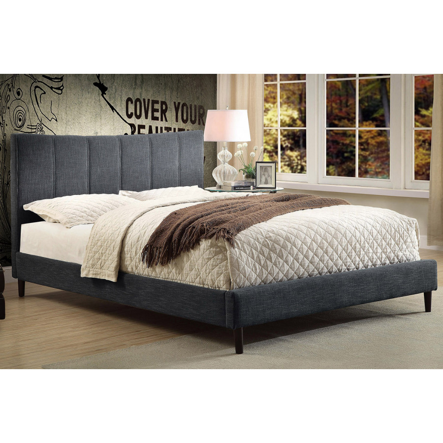 Worldwide Rimo 54" Double Platform Bed - Gray