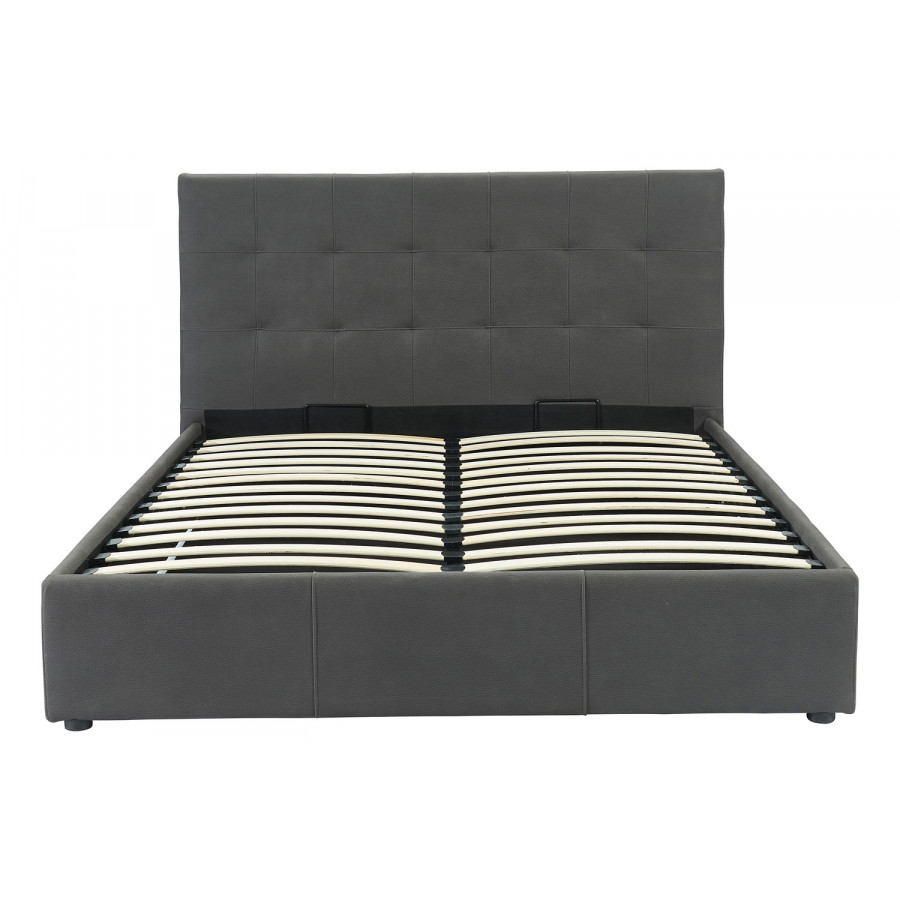 Worldwide Extara 60" Queen Bed with Storage - Gray