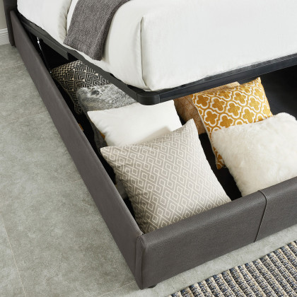 Worldwide Extara 60" Queen Bed with Storage - Gray
