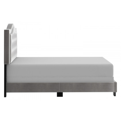 Worldwide Pixie 54" Double Bed - Light Gray