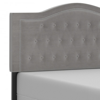 Worldwide Pixie 54" Double Bed - Light Gray