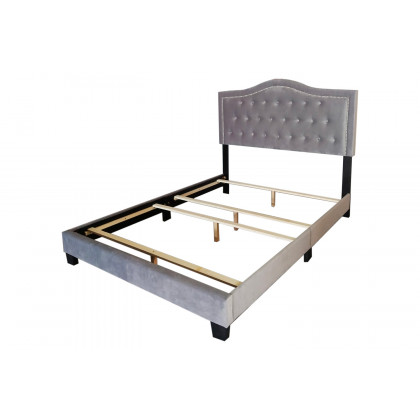 Worldwide Pixie 54" Double Bed - Light Gray