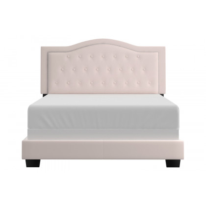 Worldwide Pixie 60" Queen Bed - Blush Pink