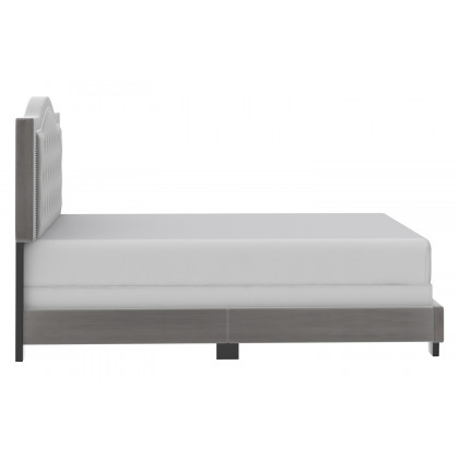 Worldwide Pixie 60" Queen Bed - Light Gray