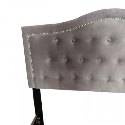 Worldwide Pixie 60" Queen Bed - Light Gray
