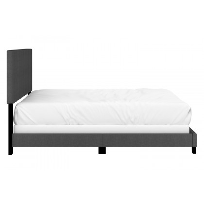 Worldwide Jedd 60" Queen Bed - Charcoal