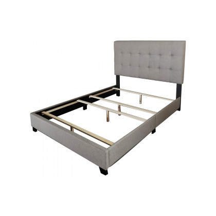 Worldwide Exton 60" Queen Bed - Light Gray