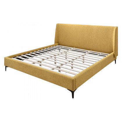 Worldwide Hamburg 78" King Bed - Mustard