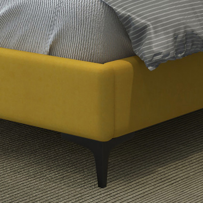 Worldwide Hamburg 78" King Bed - Mustard
