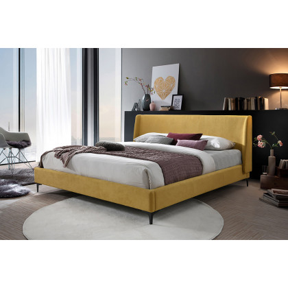 Worldwide Hamburg 78" King Bed - Mustard