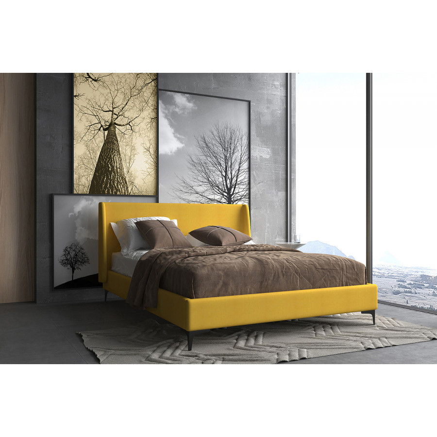 Worldwide Hamburg 60" Queen Bed - Mustard