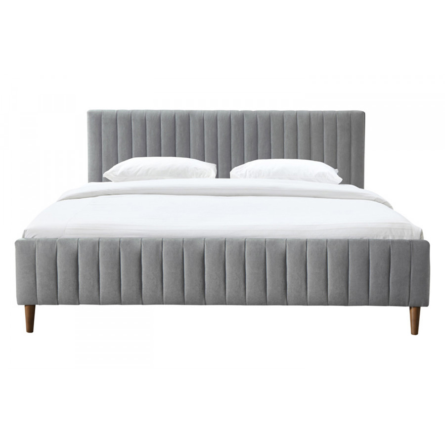 Worldwide Hannah 78" King Bed - Light Gray