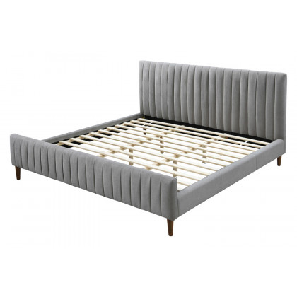 Worldwide Hannah 78" King Bed - Light Gray