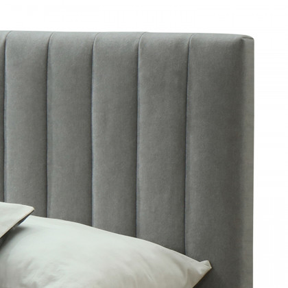 Worldwide Hannah 78" King Bed - Light Gray