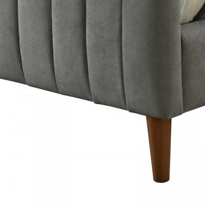 Worldwide Hannah 78" King Bed - Light Gray